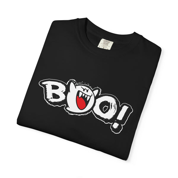 Boo! Fun Unisex Garment-Dyed T-Shirt for Halloween