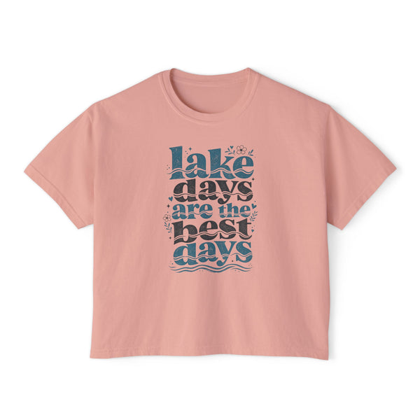 Lake Days Best Days - Womens Boxy Tee
