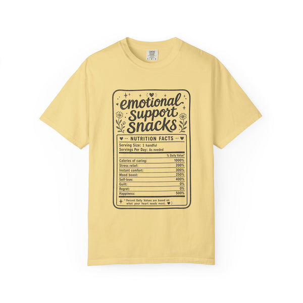 Emotional Support Snacks - Comfort Colors Tee