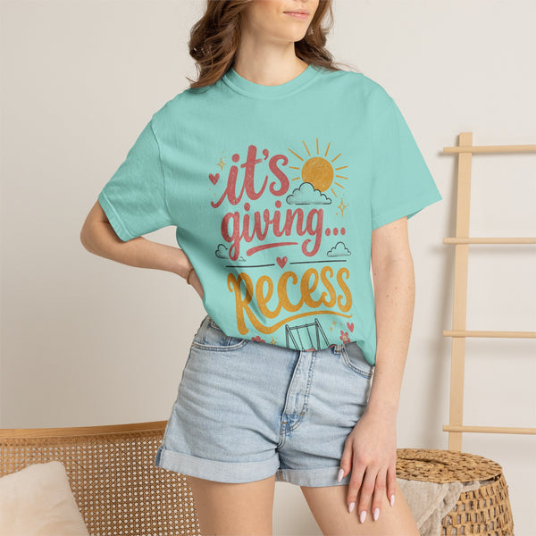 It's Giving Recess - Comfort Colors Tee