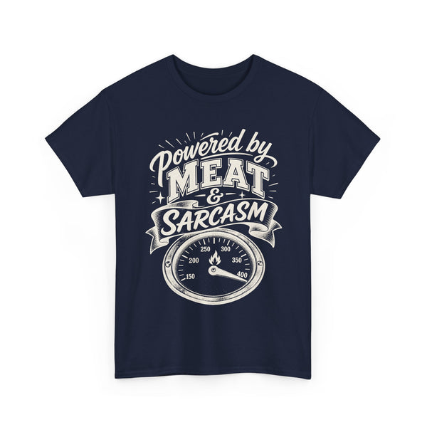 Powered by Meat & Sarcasm - T-Shirt