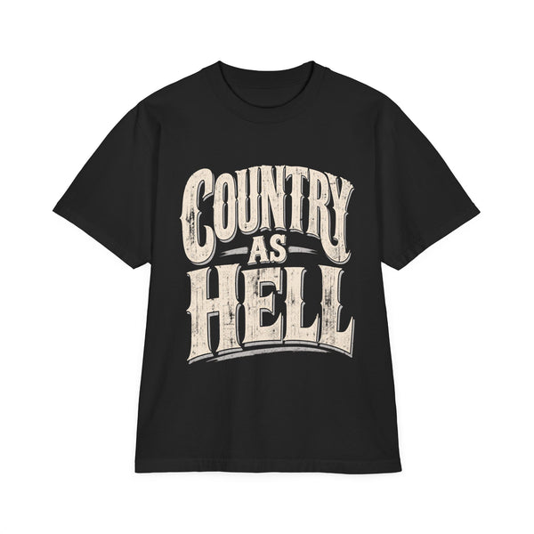 Country As Hell - Oversized Heavyweight Tee