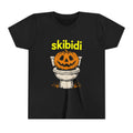 Halloween Skibidi Pumpkin Toilet Tee for Kids