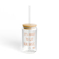 It's About To Get Real Basic Fall - Sipper Glass, 16oz