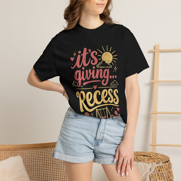 It's Giving Recess - Comfort Colors Tee