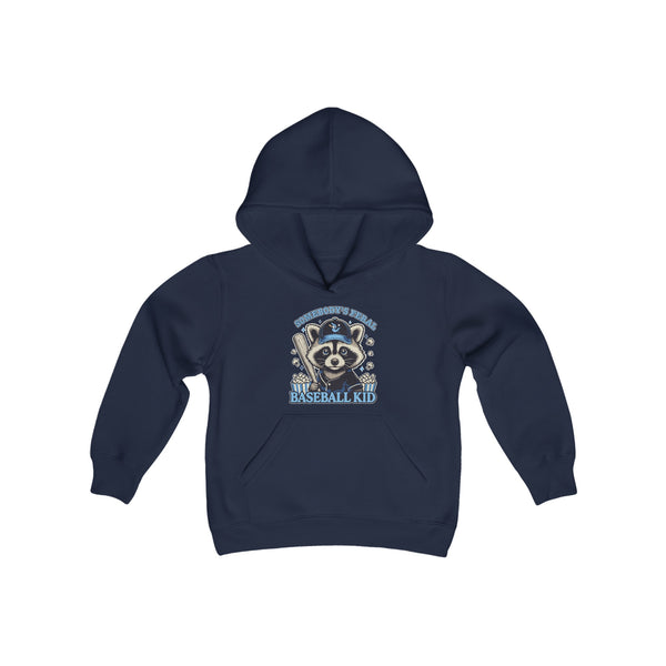 "Somebody's Feral Baseball Kid" - Kids Hoodie