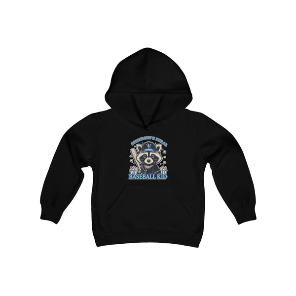 "Somebody's Feral Baseball Kid" - Kids Hoodie