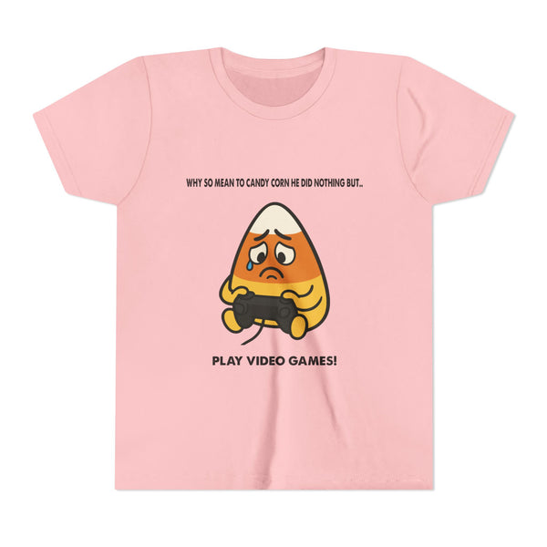 Why so mean to candy corn Gaming Kids Shirt