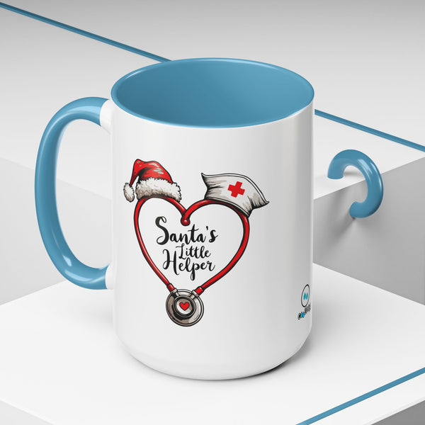 Santa's Little Helper - Coffee Mug - 11oz & 15oz | Holiday Gift for Nurses