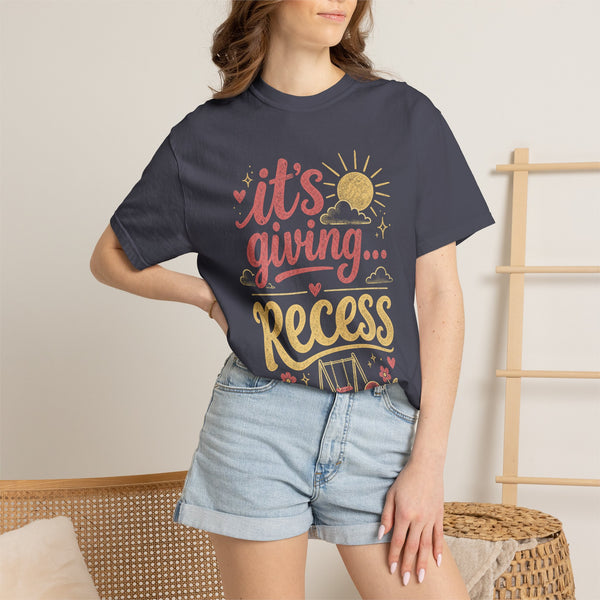 It's Giving Recess - Comfort Colors Tee