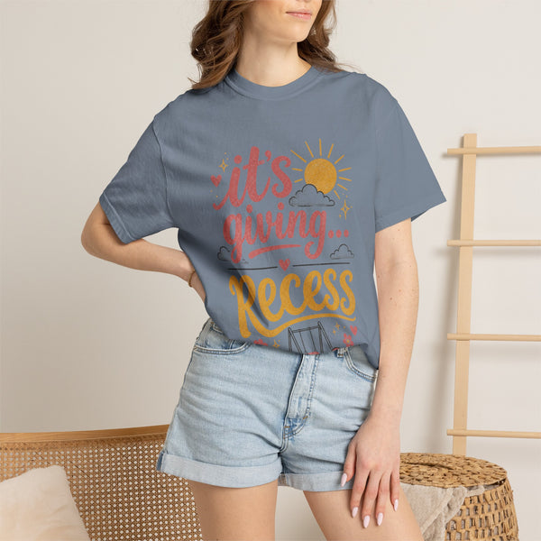 It's Giving Recess - Comfort Colors Tee