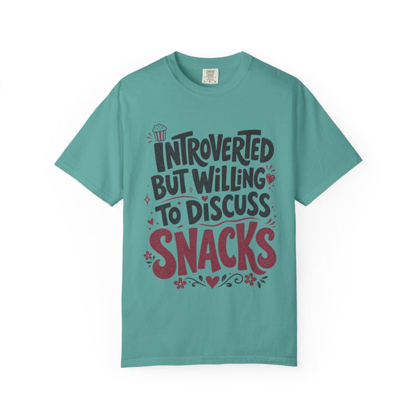 Willing to Discuss Snacks - Comfort Colors Tee
