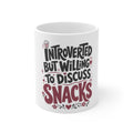 Willing to Discuss Snacks - Mug